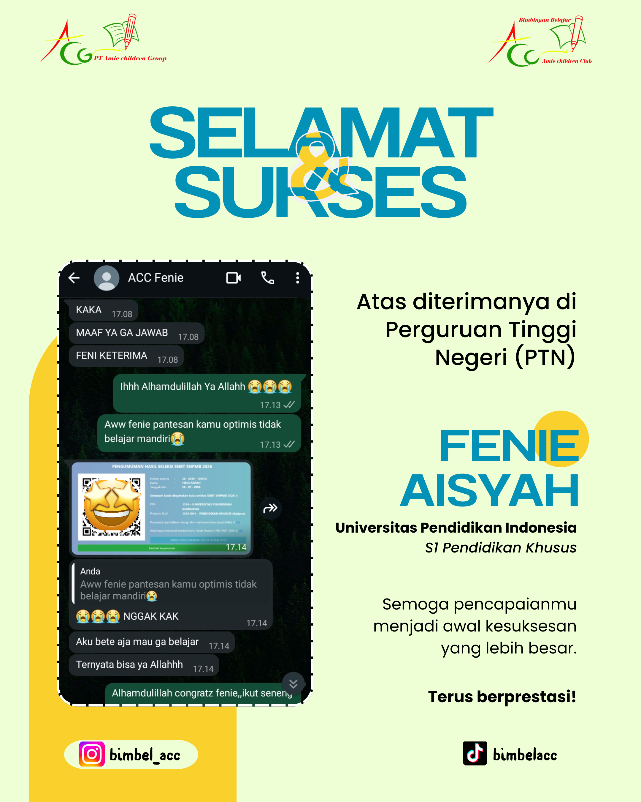 Testimoni Fenie
